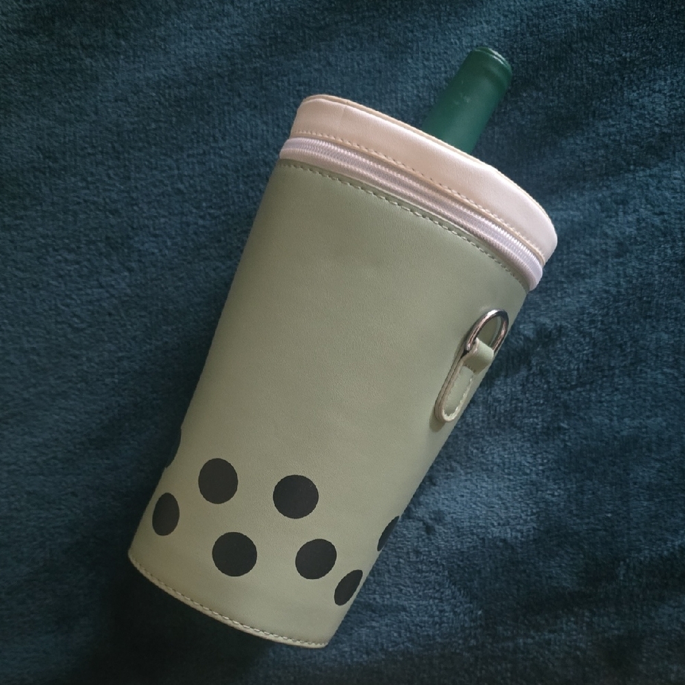 Green Matcha Boba Purse Crossbody Bag